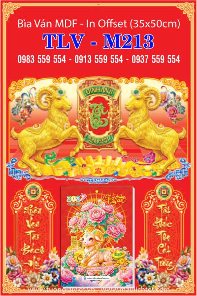 Bìa lịch bloc đại Xuân Tài Lộc