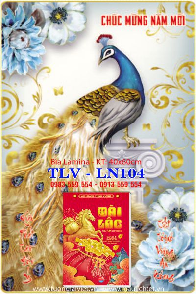 Bìa Lịch gỗ laminate Tết An Khang