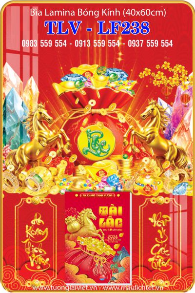 Bìa Lịch gỗ laminate Túi Vàng