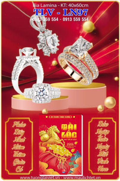 Bìa Lịch gỗ laminate Vàng Bạc Đá Quý