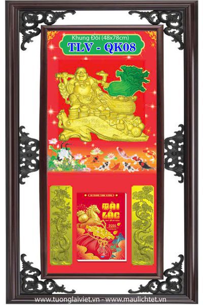 Bìa lịch khung nhựa Phật Di Lặc