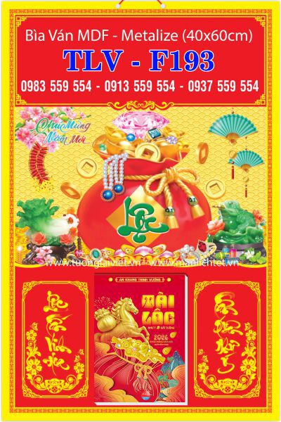 Bìa lịch treo tường Túi Vàng