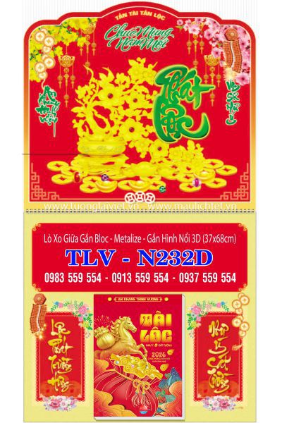 Bìa lò xo dán nổi Phát Lộc